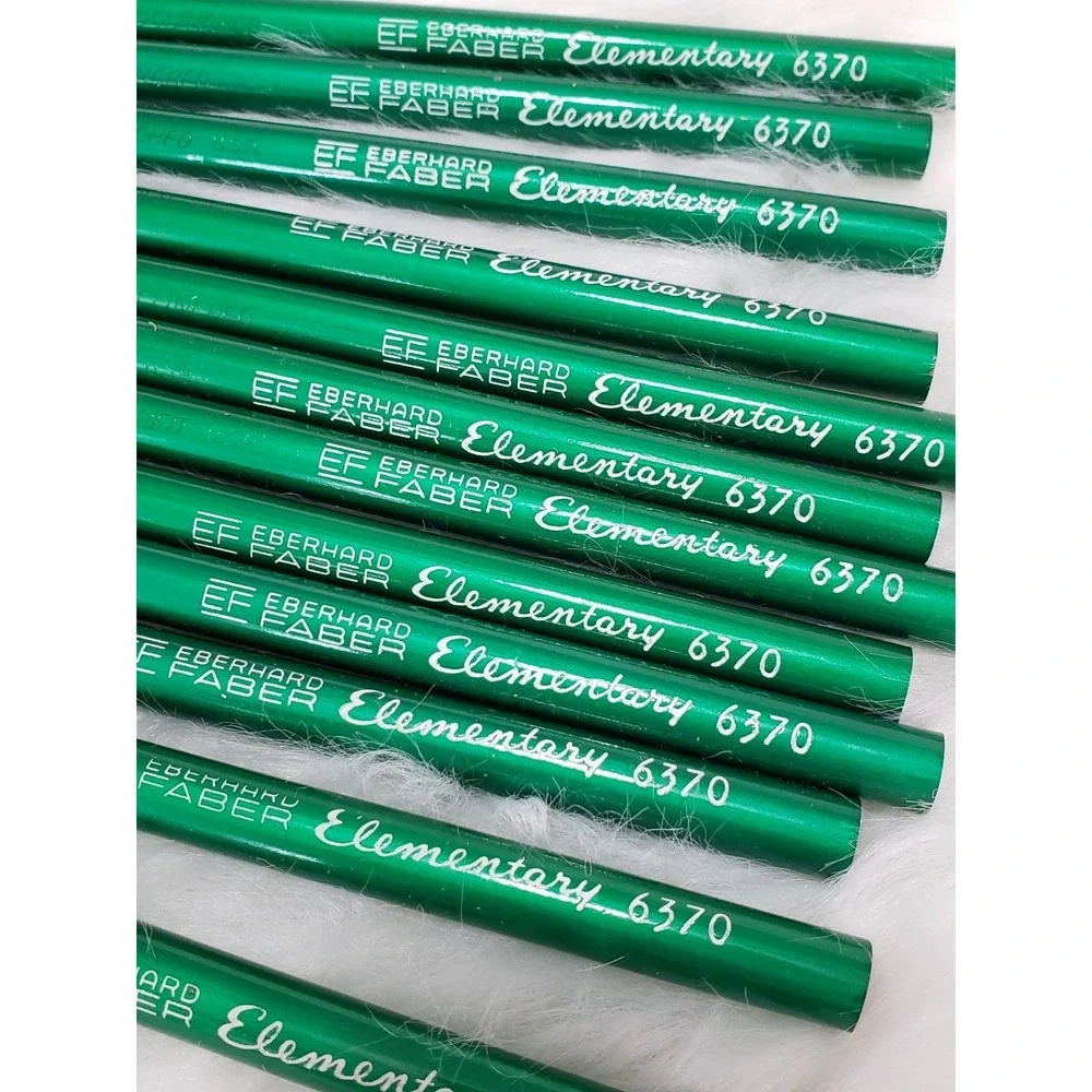 Lot of 12 Vintage Eberhard Faber Elementary School Pencils 6370 Oversized